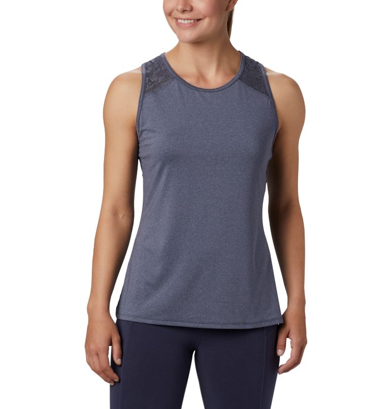 Women's Peak To Point II Technical Tank, Color: Nocturnal Heather, image 1