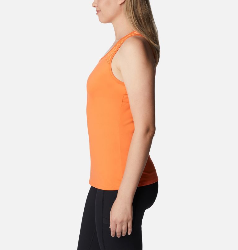 Camiseta de tirantes técnica Peak To Point II  para mujer, Color: Sunset Orange, image 3