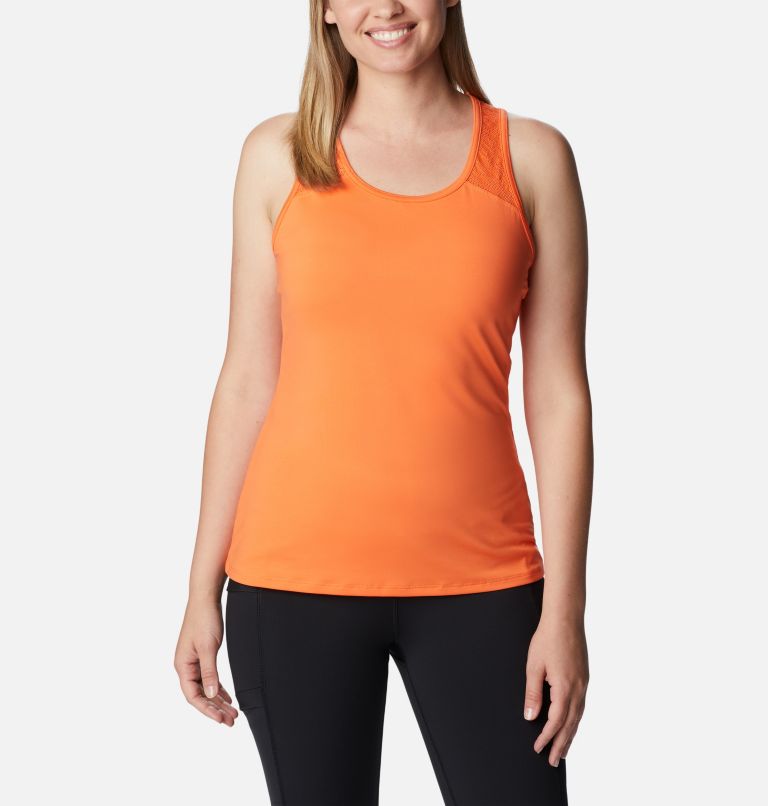 Camiseta de tirantes técnica Peak To Point II  para mujer, Color: Sunset Orange, image 1