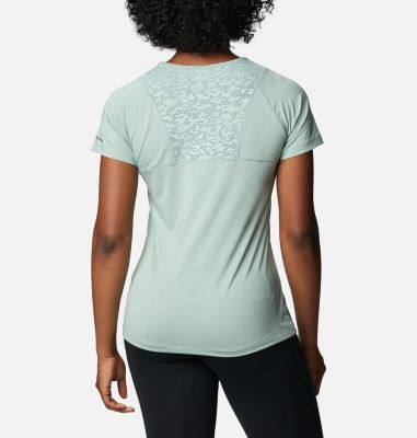 Women's Peak To Point&trade; II T-Shirt Peak To Point&trade; II SS Tee | 100 | L, Aqua Tone Heather, back