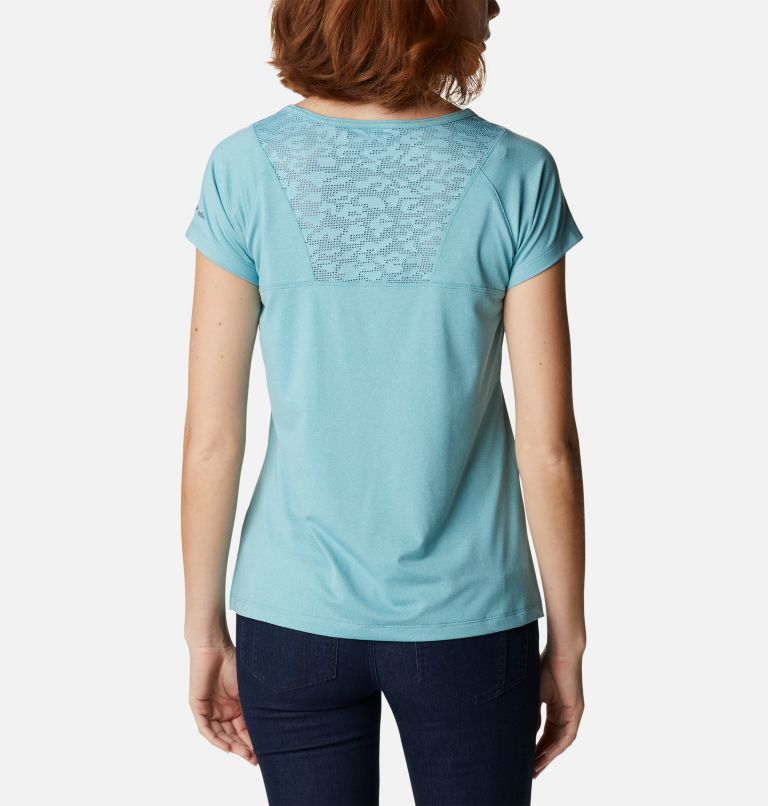 Peak to Point technisches T-Shirt für Damen, Color: Sea Wave Heather, image 2