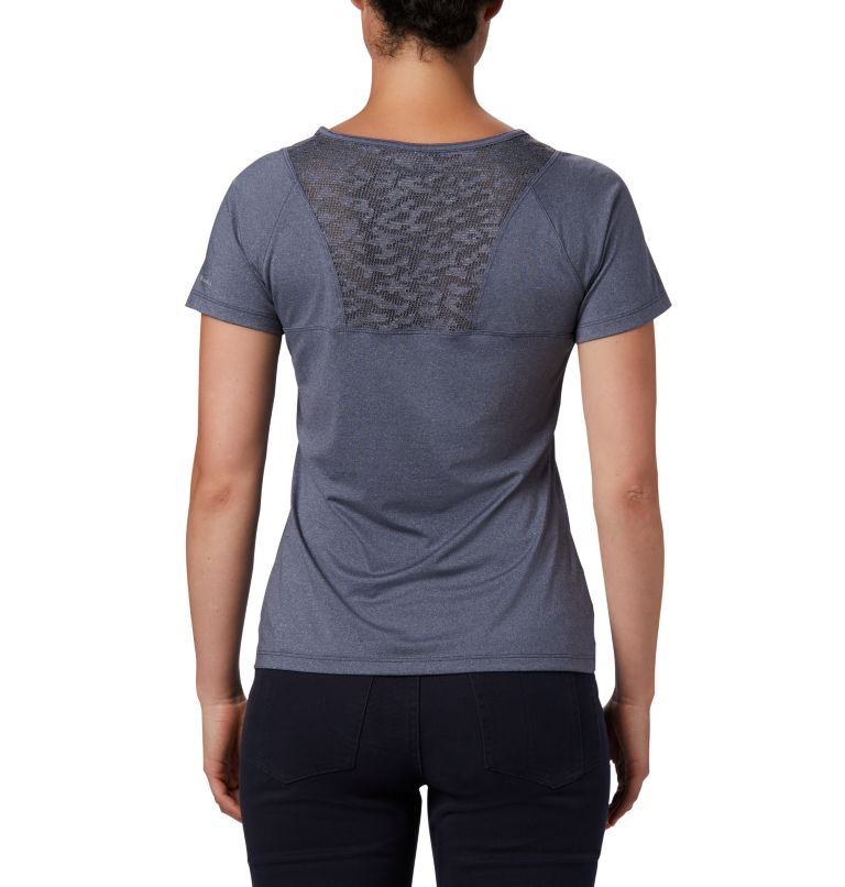 Women's Peak To Point II Technical T-Shirt, Color: Nocturnal Heather, image 2