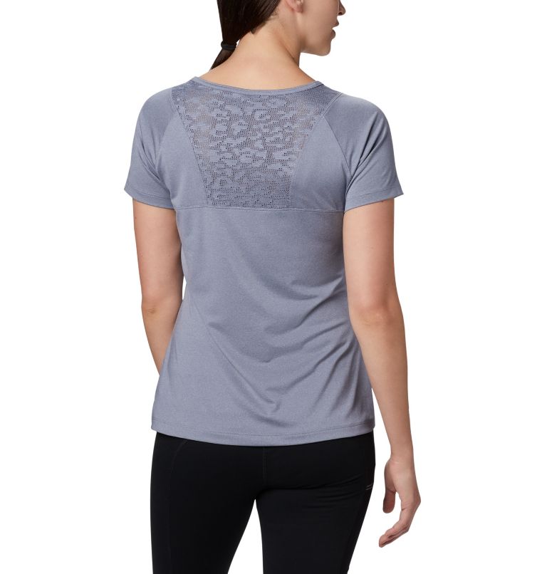 Thumbnail: Women's Peak To Point II Technical T-Shirt, Color: New Moon Heather, image 2