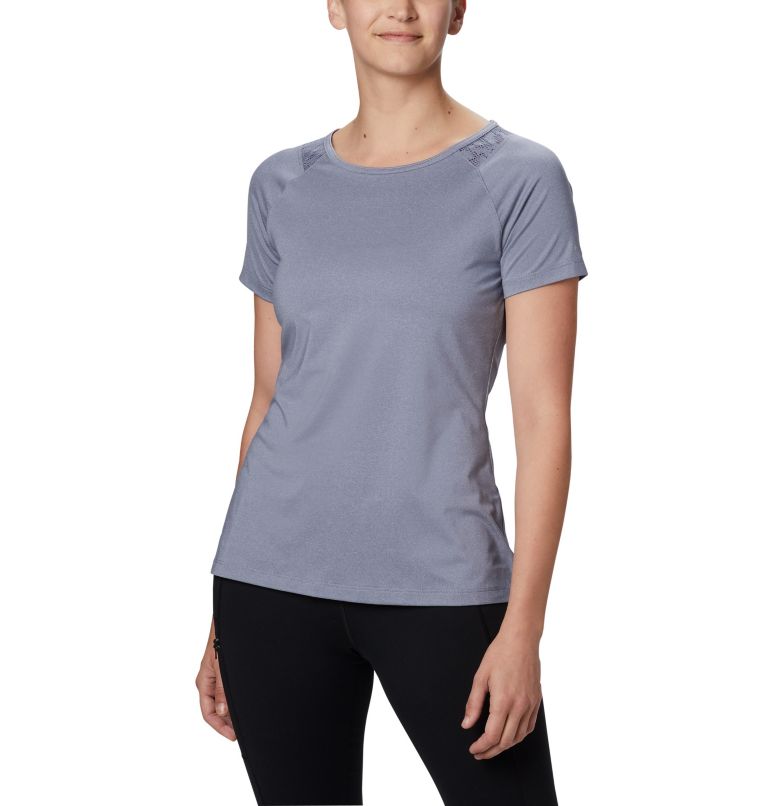 Women's Peak To Point II Technical T-Shirt, Color: New Moon Heather, image 1