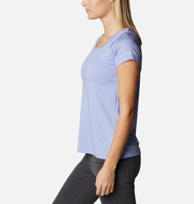 Thumbnail: Women's Peak To Point II Technical T-Shirt, Color: Serenity Heather, image 3