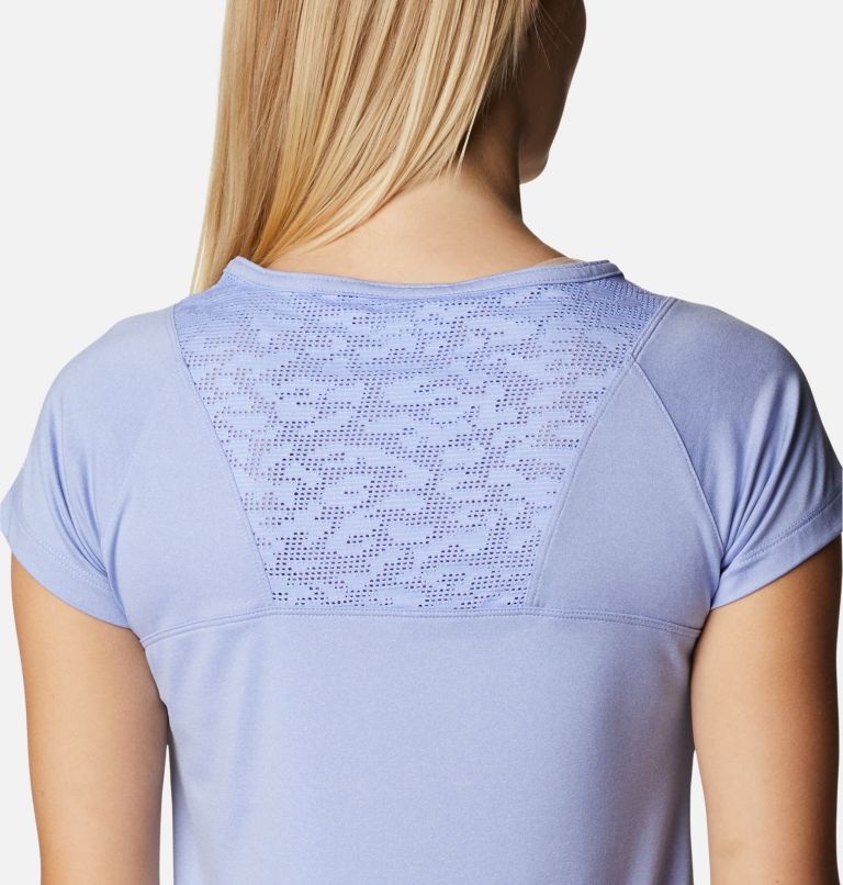 Thumbnail: Women's Peak To Point II Technical T-Shirt, Color: Serenity Heather, image 5