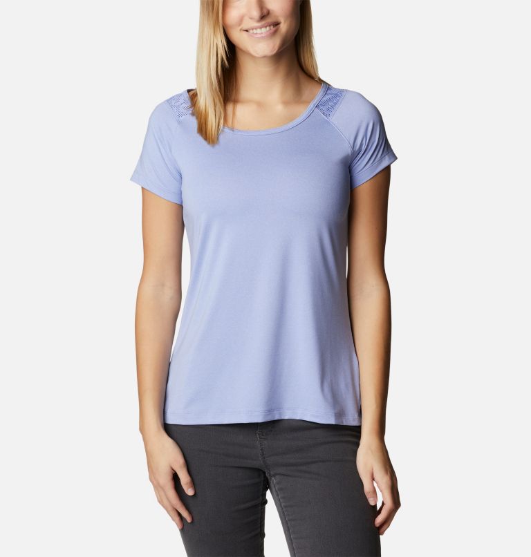 Thumbnail: Women's Peak To Point II Technical T-Shirt, Color: Serenity Heather, image 1
