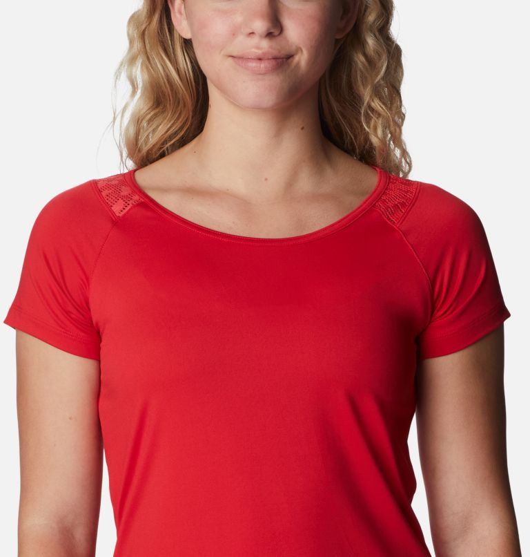 Peak to Point technisches T-Shirt für Damen, Color: Red Lily, image 4