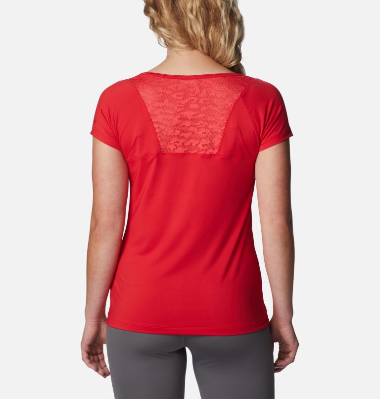 Thumbnail: Peak to Point technisches T-Shirt für Damen, Color: Red Lily, image 2