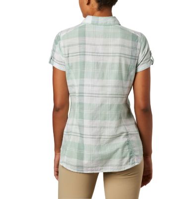 Chemise Manches Courtes Camp Henry&trade; II Femme Camp Henry&trade; II SS Shirt | 384 | S, New Mint Large Plaid, back
