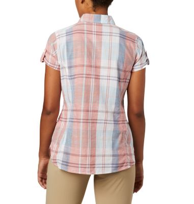 Chemise Manches Courtes Camp Henry&trade; II Femme Camp Henry&trade; II SS Shirt | 384 | S, New Moon Large Plaid, back