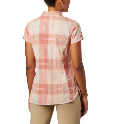 Chemise Manches Courtes Camp Henry&trade; II Femme Camp Henry&trade; II SS Shirt | 384 | S, Cedar Blush Large Plaid, back