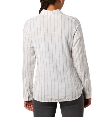 Chemise Camp Henry&trade; II Femme Camp Henry&trade; II LS Shirt | 384 | L, White Stripe, back