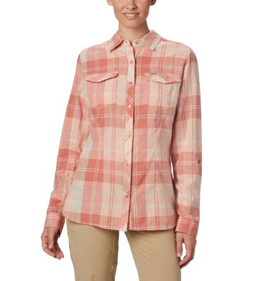 Chemise Camp Henry&trade; II Femme Camp Henry&trade; II LS Shirt | 384 | L, Cedar Blush Large Plaid, front