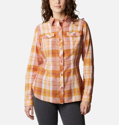 Women's Camp Henry&trade; II Shirt Camp Henry&trade; II LS Shirt | 743 | S, Canyon Sun Plaid, front