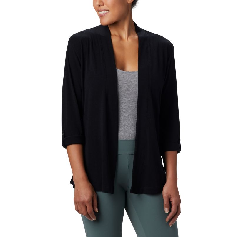 Women's Essential Elements Cardigan, Color: Black, image 3