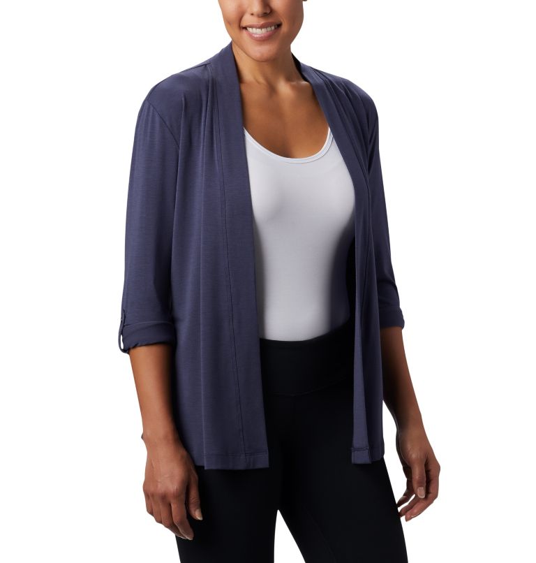 Women's Essential Elements Cardigan, Color: Nocturnal, image 3