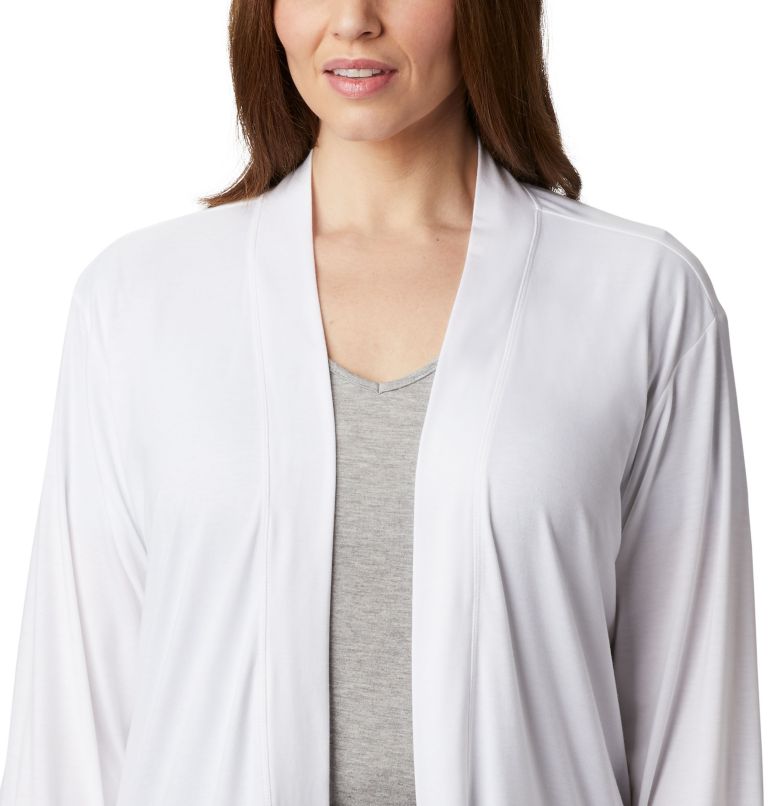 Women's Essential Elements Cardigan – Plus Size, Color: White, image 4