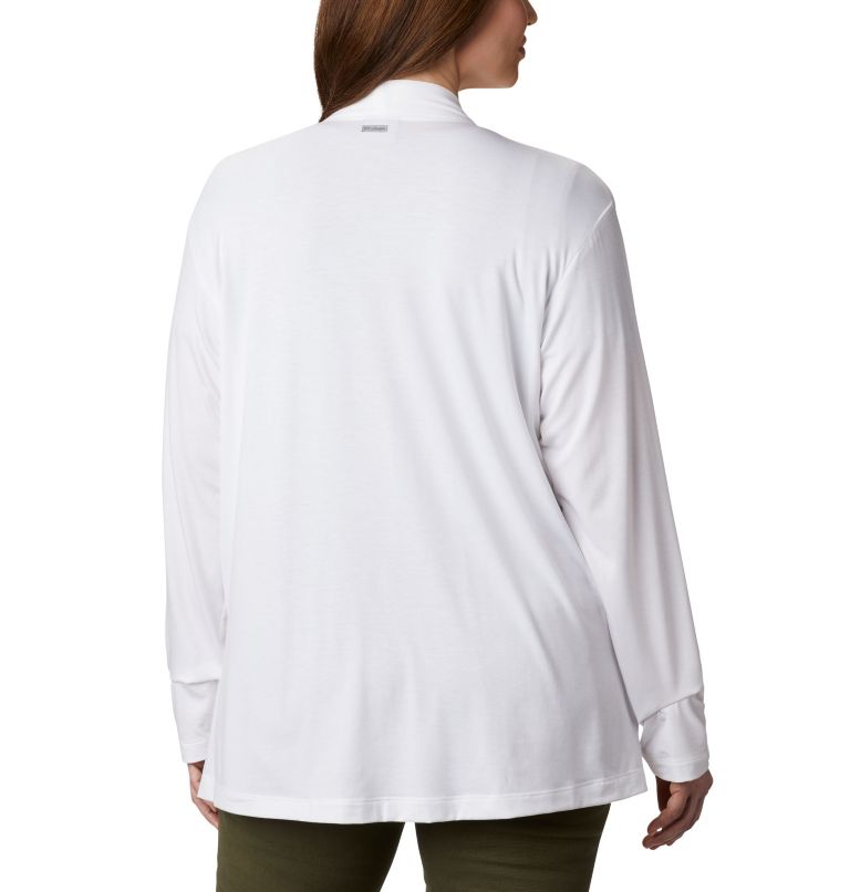 Women's Essential Elements Cardigan – Plus Size, Color: White, image 2