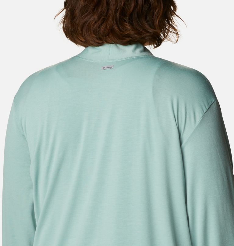 Women's Essential Elements Cardigan – Plus Size, Color: Aqua Tone, image 5