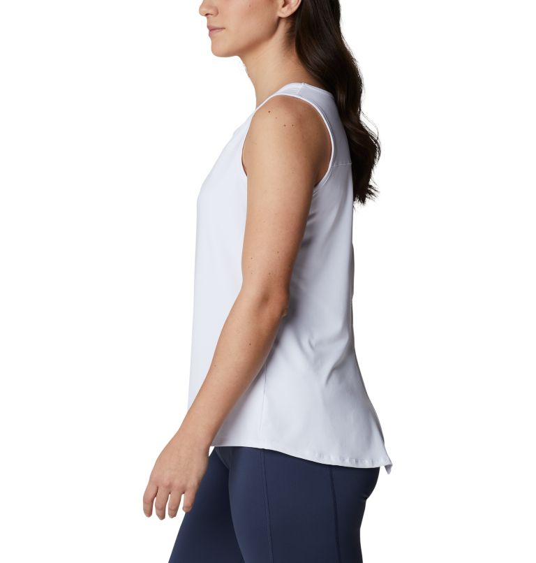 Women's Chill River Technical Tank, Color: White, image 3