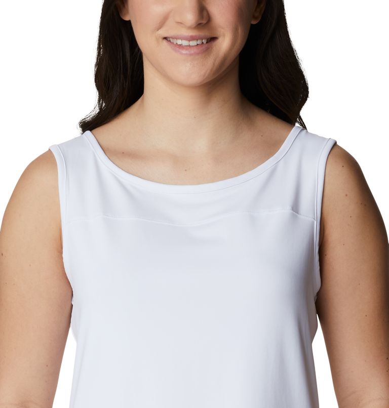 Women's Chill River Technical Tank, Color: White, image 4