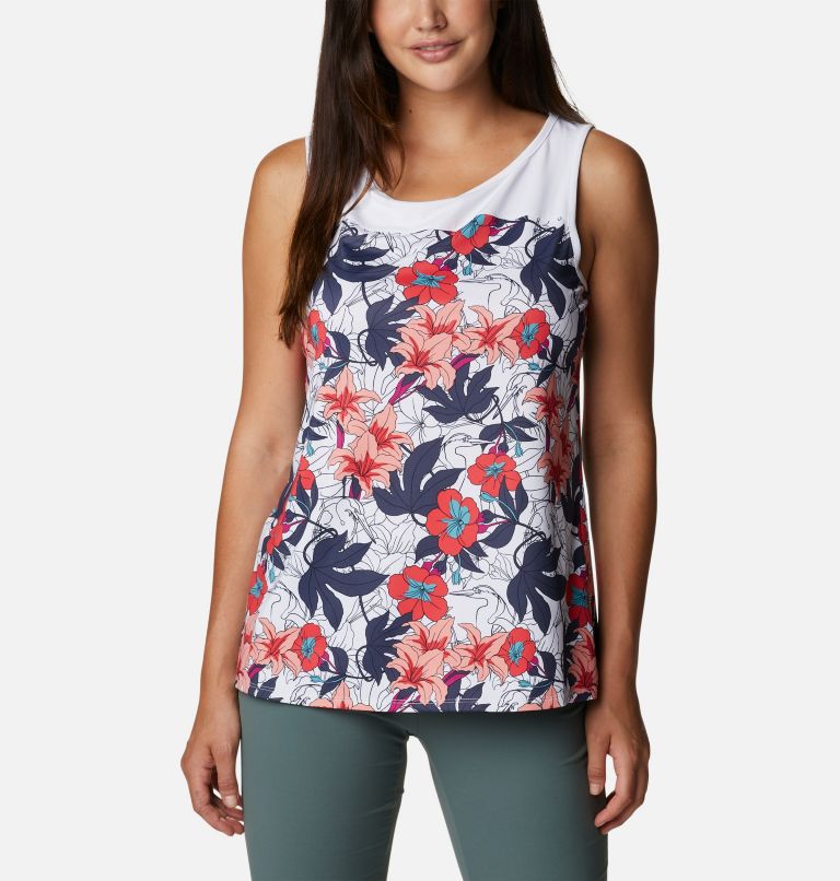 Chill River Tank | 102 | XXL, Color: White Lakeshore Floral Multi, image 1