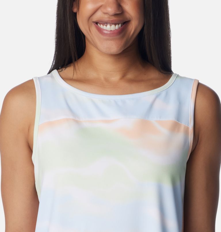 Women's Chill River Tank, Color: White Undercurrent, image 4