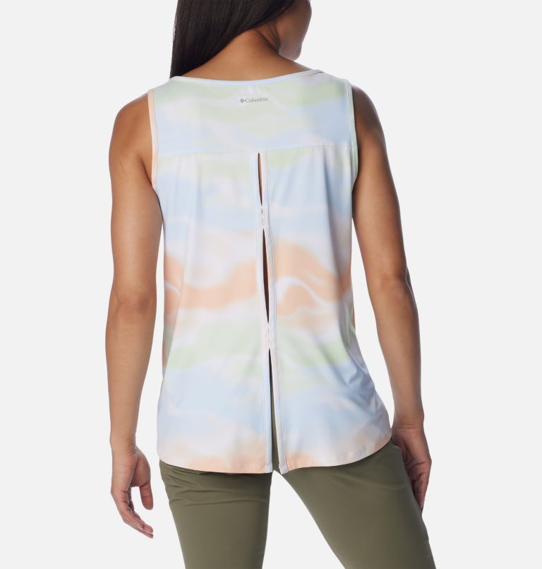 Women's Chill River Tank, Color: White Undercurrent, image 2