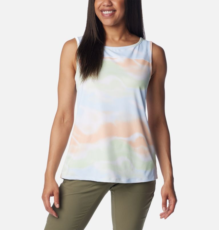 Women's Chill River Tank, Color: White Undercurrent, image 1