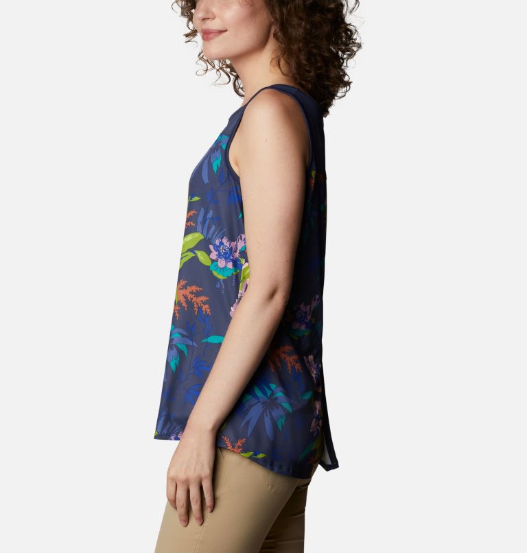 Camisole Chill River pour femme, Color: Lapis Blue, Magnolia Print, image 3
