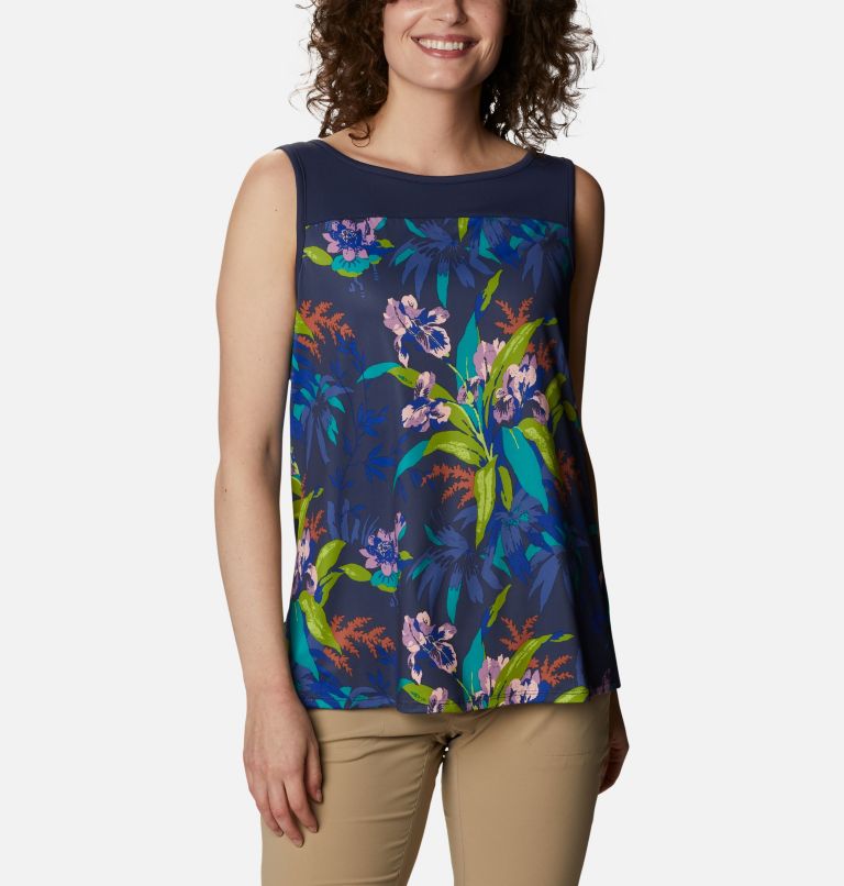Camisole Chill River pour femme, Color: Lapis Blue, Magnolia Print, image 1