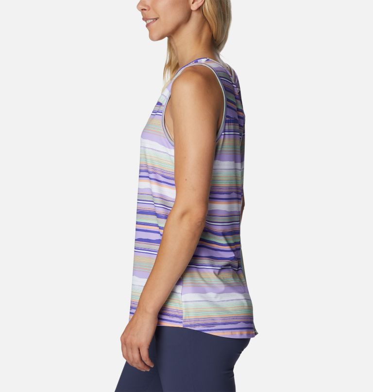 Women's Chill River Tank, Color: Frosted Purple, Horizons Stripe Multi, image 3