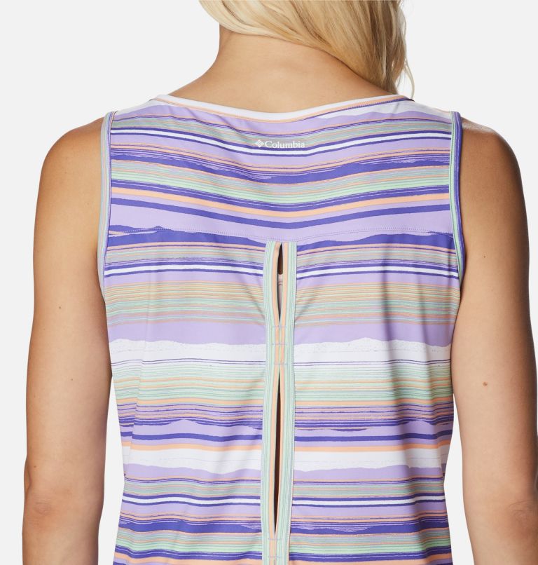 Women's Chill River Tank, Color: Frosted Purple, Horizons Stripe Multi, image 5