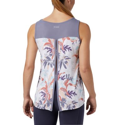 D&eacute;bardeur Chill River&trade; Femme Chill River&trade; Tank | 556 | L, New Moon, Magnolia Print, back