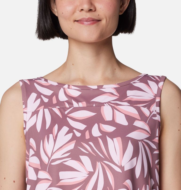 Women's Chill River Tank, Color: Fig Areca, image 4