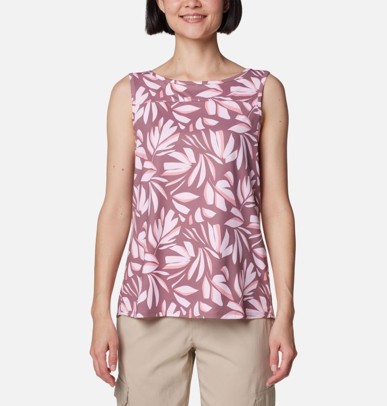 Women's Chill River Tank, Color: Fig Areca, image 1