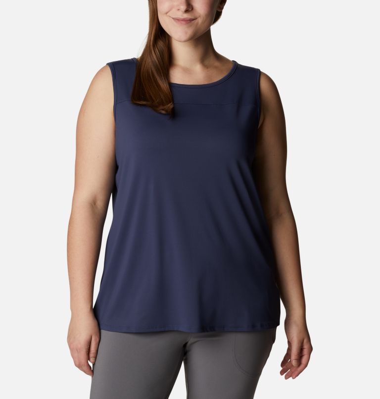 Navy blue tank shop top plus size