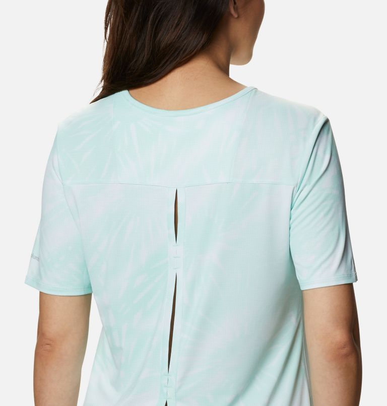 Thumbnail: Women's Chill River Technical T-Shirt, Color: Mint Cay Print Sunburst, image 5