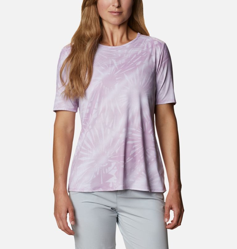 Thumbnail: T-shirt Technique Chill River Femme, Color: Blossom Pink Print Sunburst, image 1
