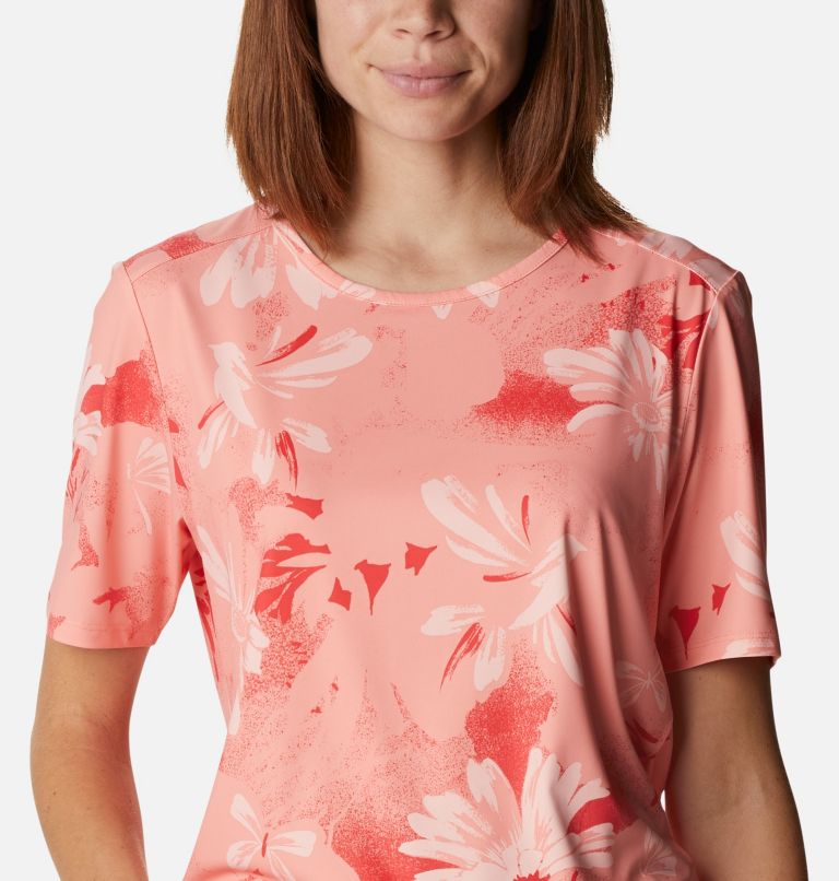 Thumbnail: Women's Chill River Technical T-Shirt, Color: Coral Reef Daisy Party, image 4