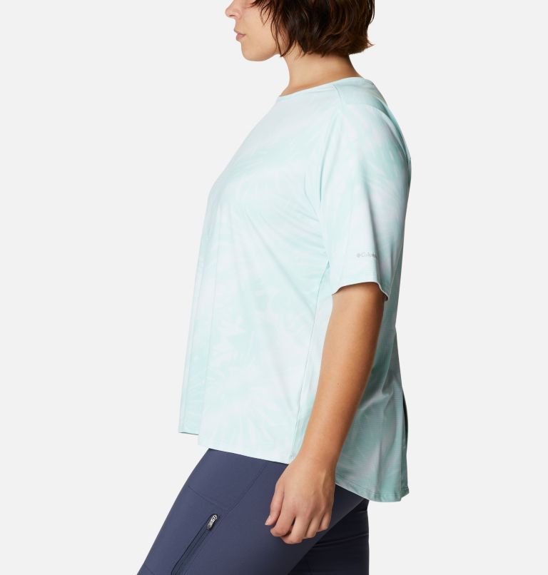T-shirt à manches courtes Chill River pour femme – Grandes tailles, Color: Mint Cay Print Sunburst, image 3