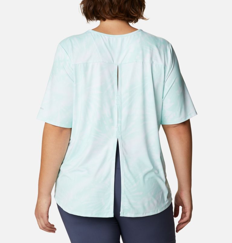 T-shirt à manches courtes Chill River pour femme – Grandes tailles, Color: Mint Cay Print Sunburst, image 2