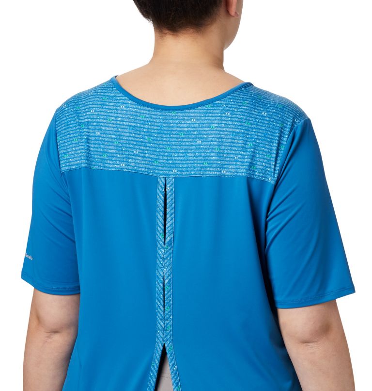 T-shirt à manches courtes Chill River pour femme – Grandes tailles, Color: Dark Pool, Print, image 4