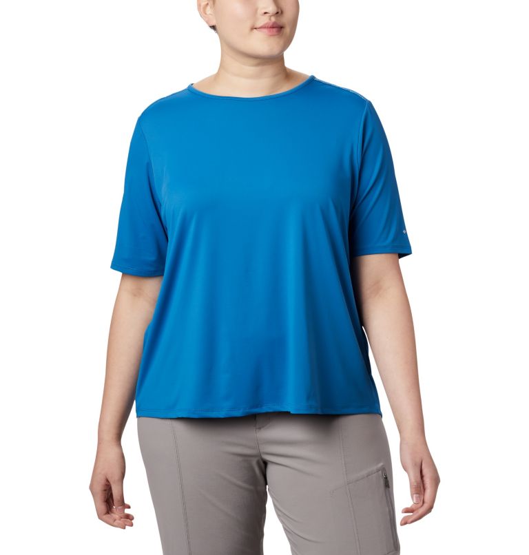 T-shirt à manches courtes Chill River pour femme – Grandes tailles, Color: Dark Pool, Print, image 1