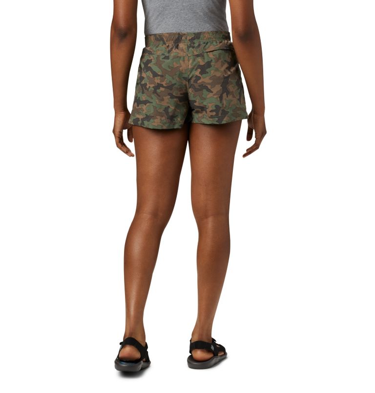 Thumbnail: Women's Sandy River II Printed Shorts, Color: Cypress Camo Print, image 2