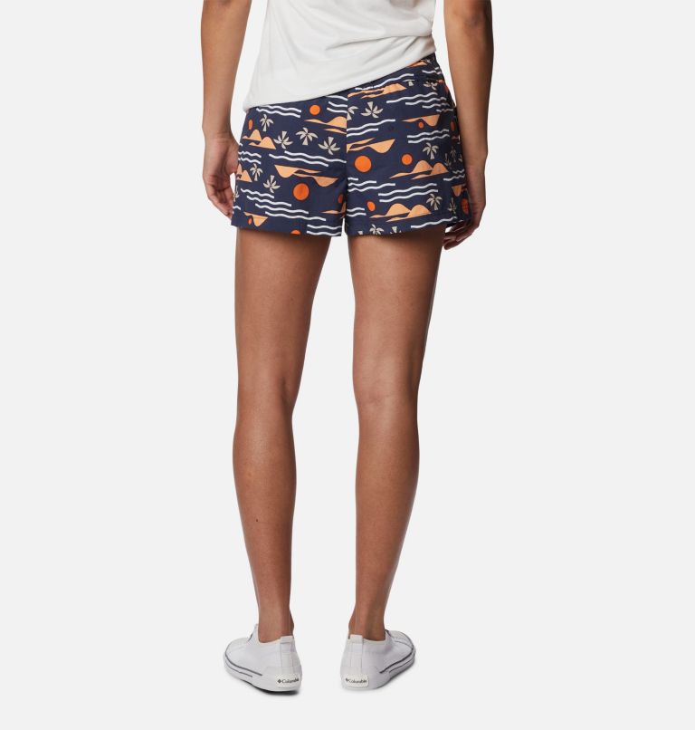 Thumbnail: Women's Sandy River II Printed Shorts, Color: Nocturnal, Seaside Multi, image 2