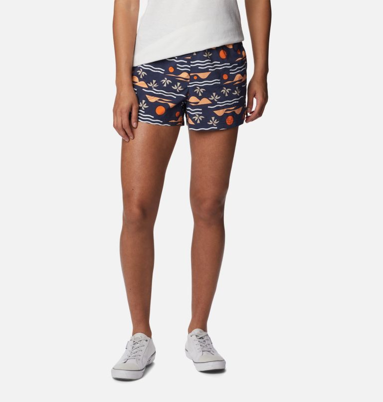 Women's Sandy River II Printed Shorts, Color: Nocturnal, Seaside Multi, image 1