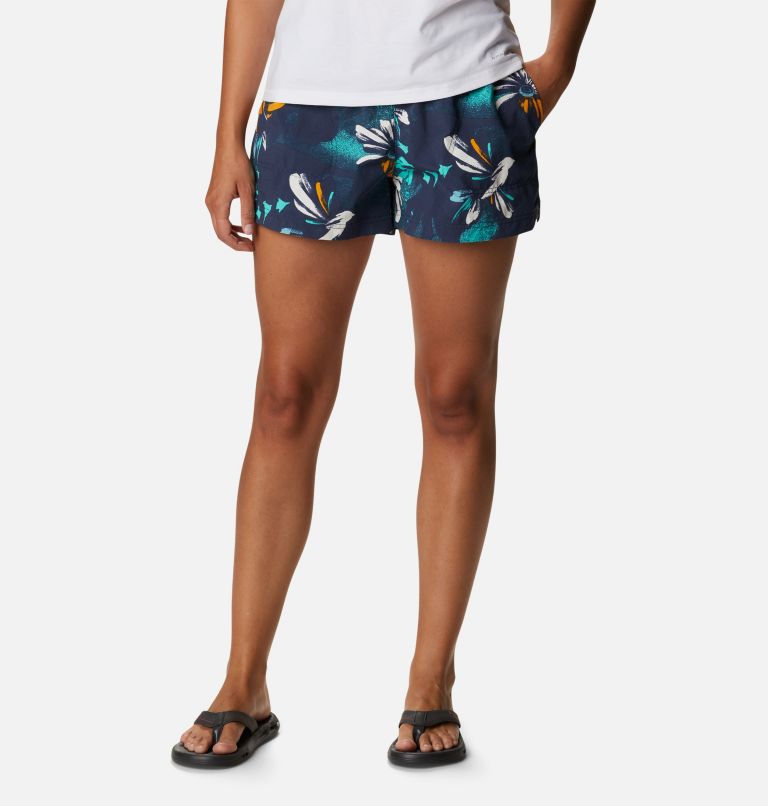 Thumbnail: Women's Sandy River II Printed Shorts, Color: Nocturnal Daisy Party Multi, image 1