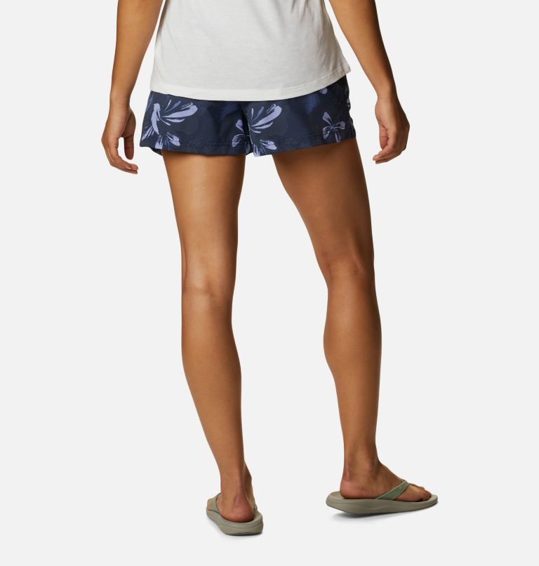 Women's Sandy River II Printed Shorts, Color: Nocturnal Daisy Party